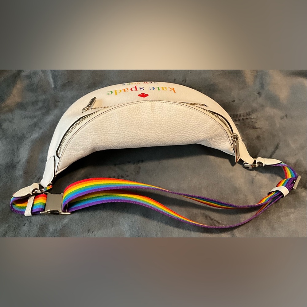 Kate Spade Pride White Leather Belt Bag - Picture 4 of 7